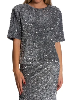 NORR TOP MILAN TEE SILVER