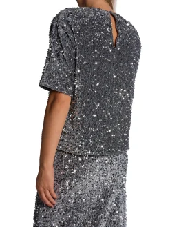 NORR TOP MILAN TEE SILVER