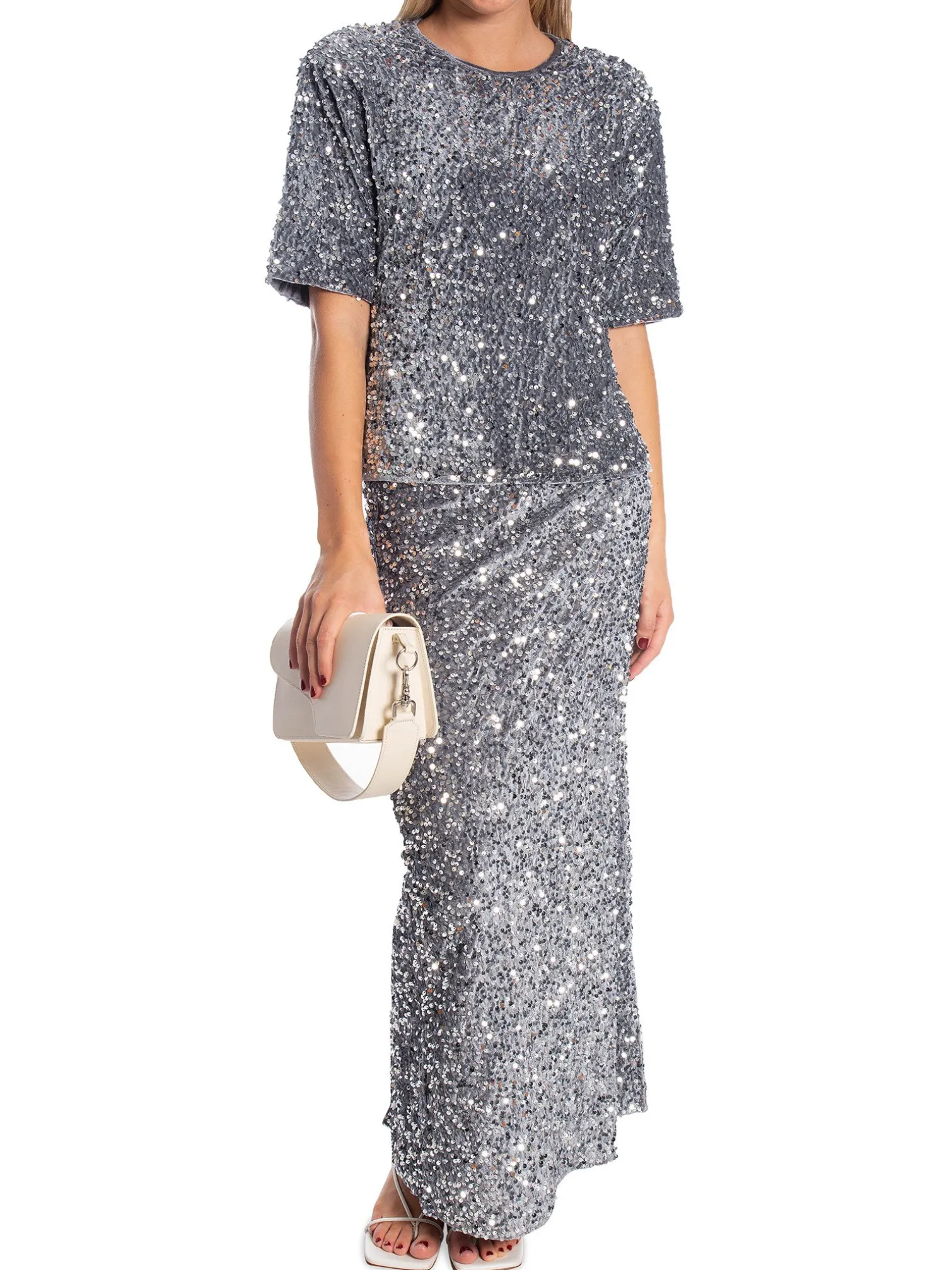 NORR TOP MILAN TEE SILVER