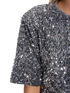 NORR TOP MILAN TEE SILVER