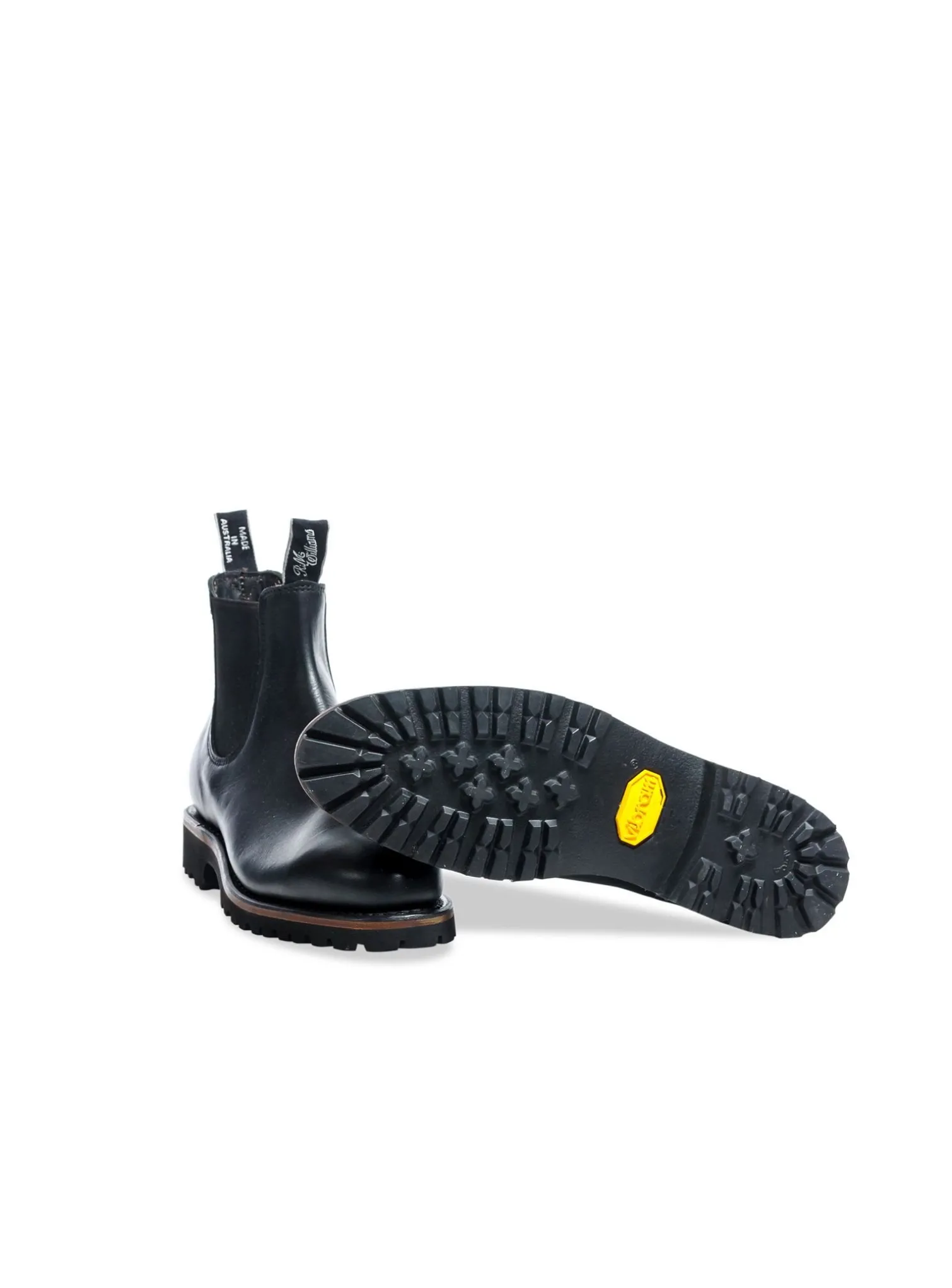 R.M WILLIAMS BOOTS ADELAIDE D BLACK