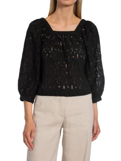 RODEBJER BLOUSE LATTE BLACK