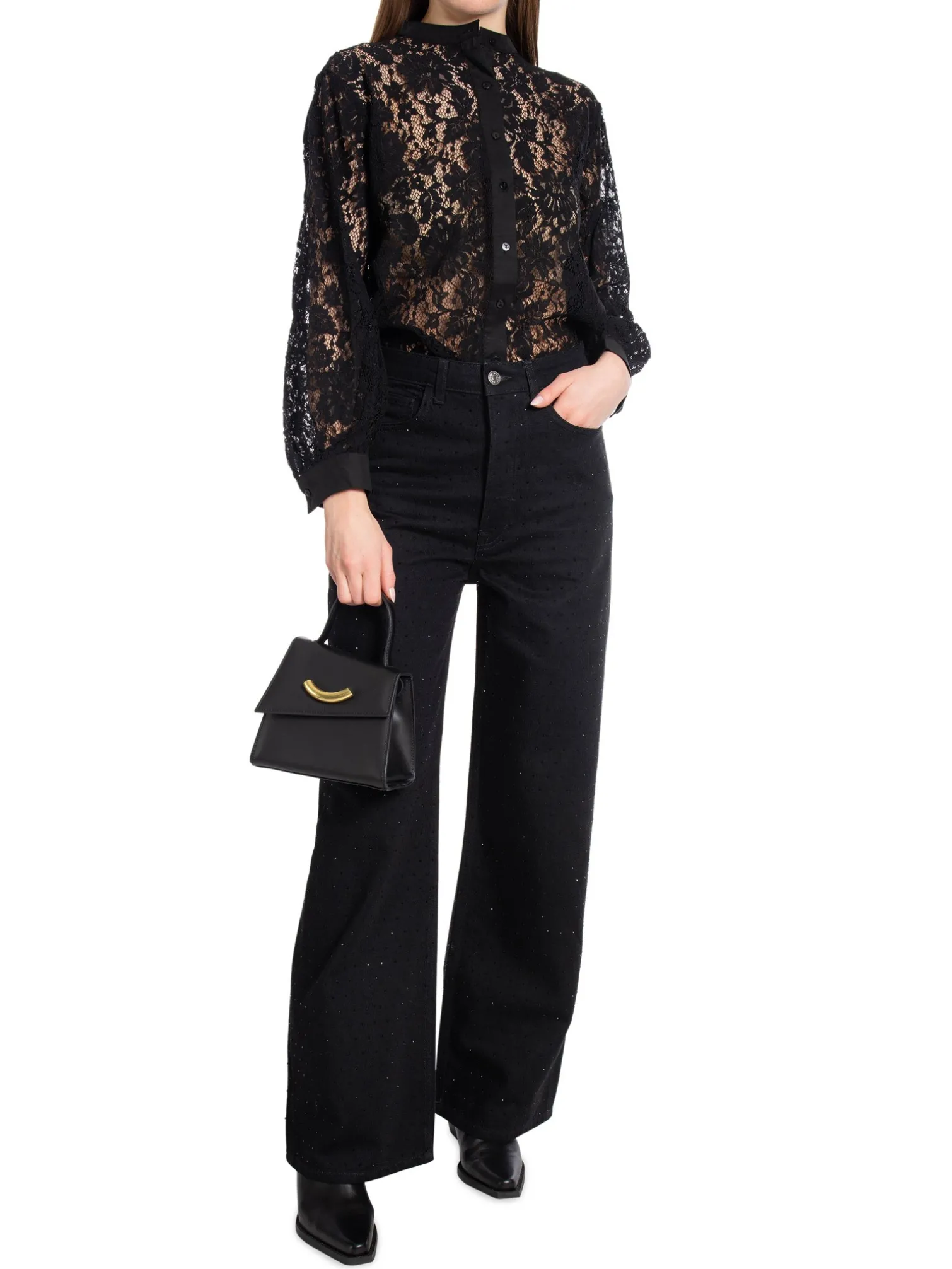 SAMSØE SAMSØE JEANS SHELLY BLACK CRYSTAL