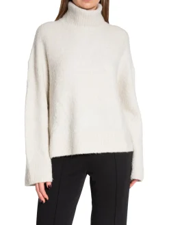 SAMSØE SAMSØE TOP MANDIE TURTLENECK WHITE ONYX