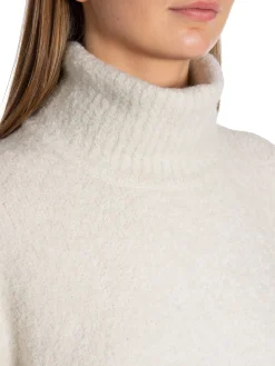 SAMSØE SAMSØE TOP MANDIE TURTLENECK WHITE ONYX