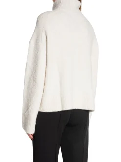 SAMSØE SAMSØE TOP MANDIE TURTLENECK WHITE ONYX