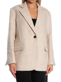 SECOND FEMALE BLAZER SERA BEIGE MELANGE