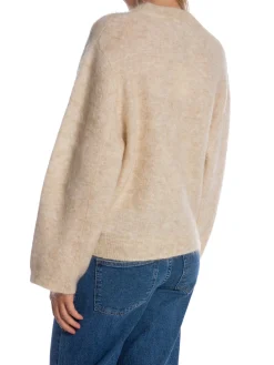 SECOND FEMALE SWEATER ANNELEEN KNIT O-NECK BRAZILIAN SAND