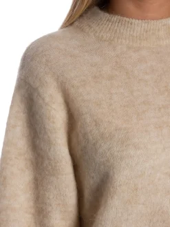 SECOND FEMALE SWEATER ANNELEEN KNIT O-NECK BRAZILIAN SAND