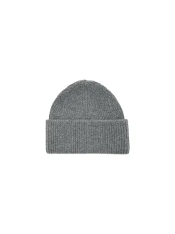 SELECTED FEMME BEANIE MARY KNIT LIGHT GREY MELANGE