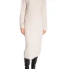SELECTED FEMME DRESS MALINE KNIT HIGH NECK BIRCH