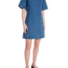 SELECTED FEMME DRESS RIE MEDIUM BLUE DENIM