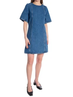 SELECTED FEMME DRESS RIE MEDIUM BLUE DENIM