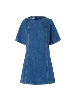 SELECTED FEMME DRESS RIE MEDIUM BLUE DENIM