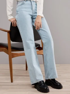 SELECTED FEMME JEANS ALICE HW WIDE LIGHT BLUE DENIM