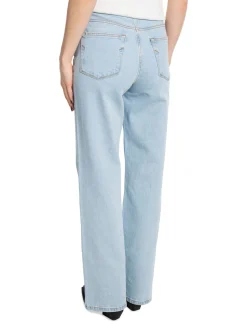 SELECTED FEMME JEANS ALICE HW WIDE LIGHT BLUE DENIM