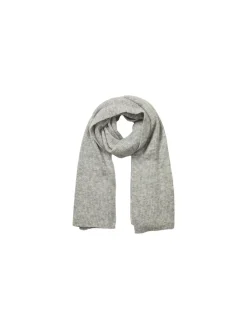SELECTED FEMME SCARF MALINE KNIT SCARF LIGHT GREY MELANGE