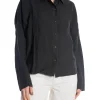 SELECTED FEMME SHIRT LINNIE LS LINEN BLACK