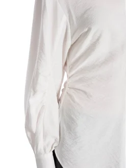 SELECTED FEMME SHIRT VEGA LS GATHERED SNOW WHITE