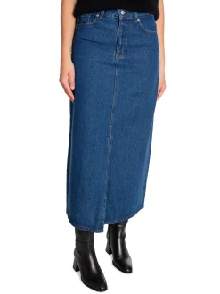 SELECTED FEMME SKIRT ESTHER HW MID BLUE DENIM