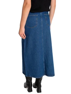 SELECTED FEMME SKIRT ESTHER HW MID BLUE DENIM