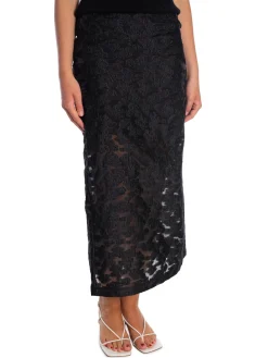 SELECTED FEMME SKIRT PANDORA HW ANKLE SLIT BLACK