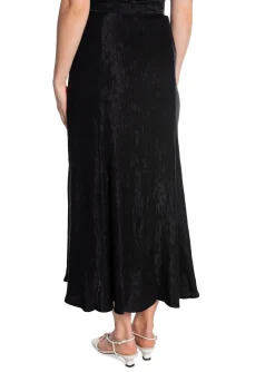 SELECTED FEMME SKIRT SLFNEW IBI MW LEATHER BLACK