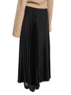 SELECTED FEMME SKIRT TINA HW ANKLE PLISSE BLACK