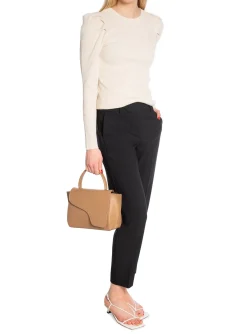 SELECTED FEMME TOP ISLA LS KNIT O-NECK BIRCH