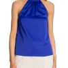 SELECTED FEMME TOP RACHELLE HALTER NECK ROYAL BLUE
