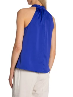SELECTED FEMME TOP RACHELLE HALTER NECK ROYAL BLUE