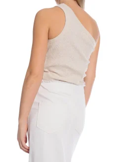 SELETED FEMME TOP ANNA OATMEAL MELANGE