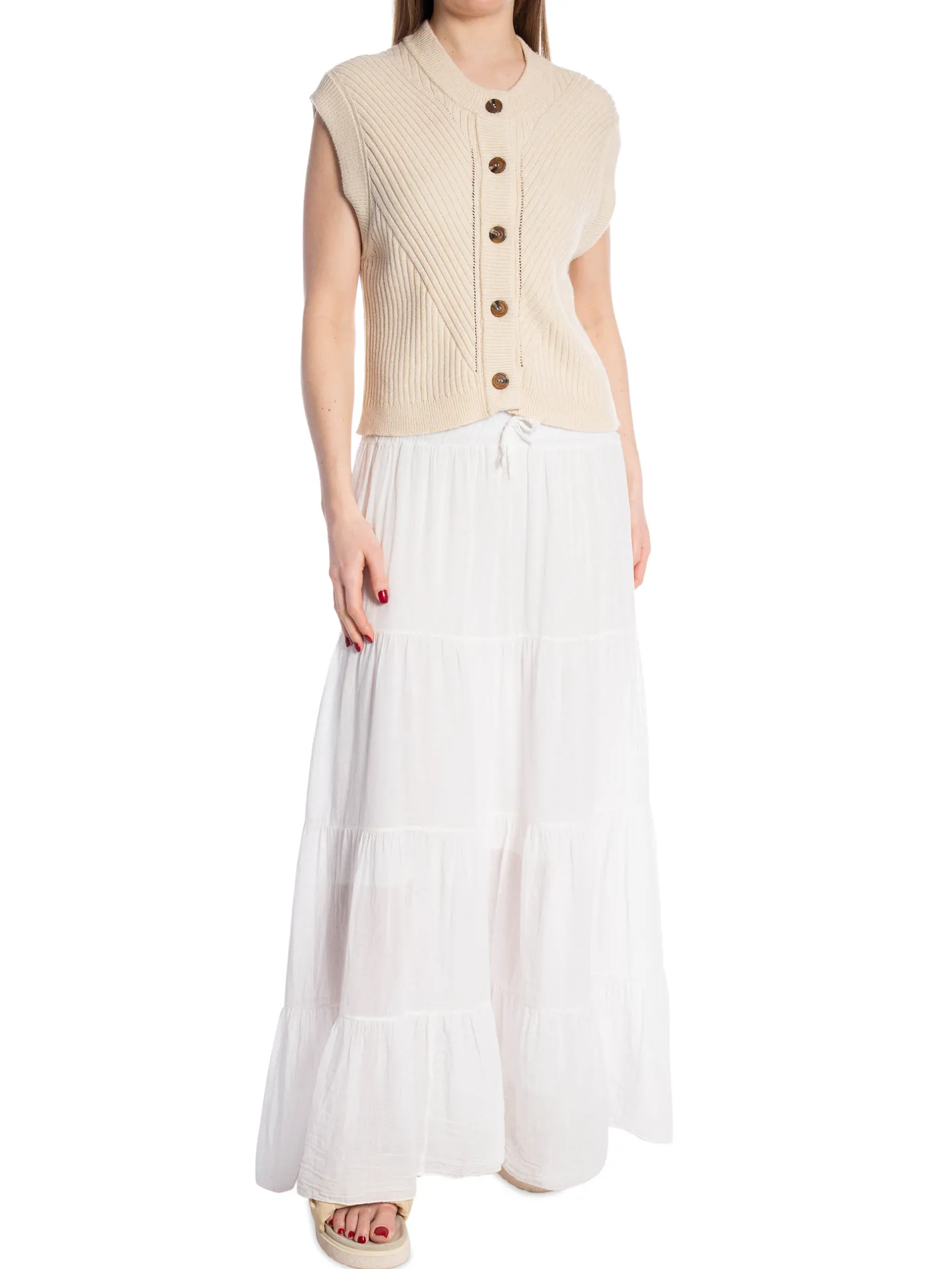 SKIRT VERY WIDE WHITE