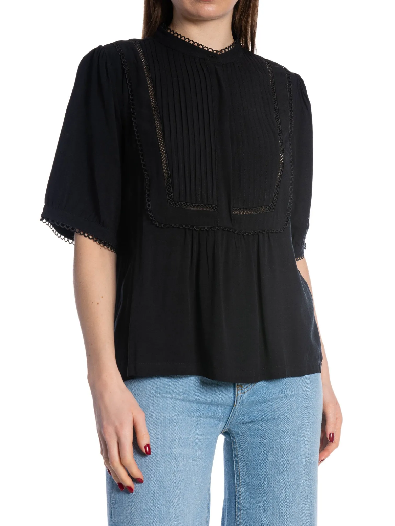 SOFT REBELS BLOUSE SRLINDA BLACK