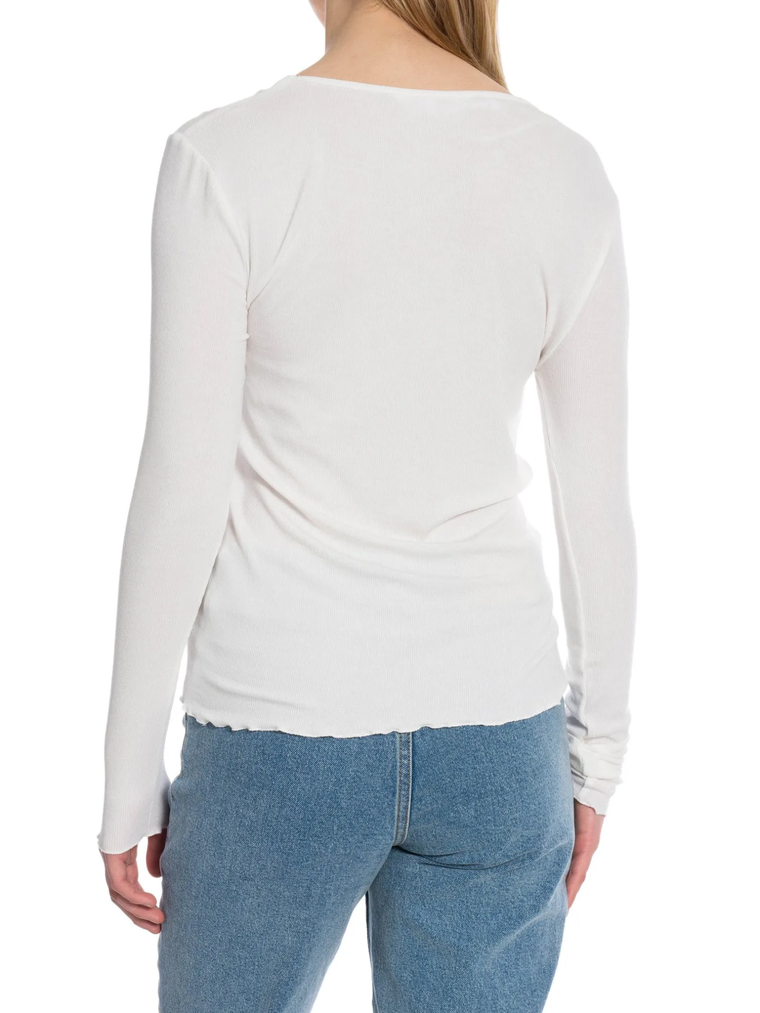 SOFT REBELS TOP FENJA ASYMMETRICAL SNOW WHITE