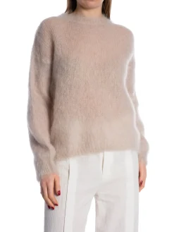 SWEATER SAISON DU VENT MOHAIR TAUPE