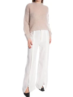 SWEATER SAISON DU VENT MOHAIR TAUPE