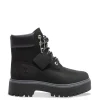 TIMBERLAND BOOTS STONE STREET 6 INCH LACE UP WATERPROOF JET BLACK