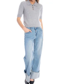 TRUE RELIGION JEANS DIAMANTE CUFF BOBBI LOW SLUNG BAGGY ALMANOR