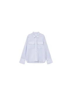 TWIST & TANGO SHIRT CASSIDY LINEN ILLUSION BLUE