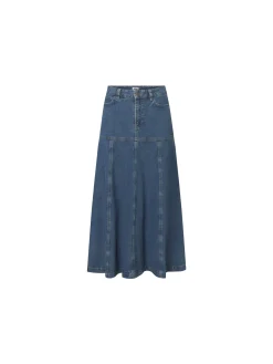 TWIST & TANGO SKIRT SHERRY DENIM DK BLUE WASH