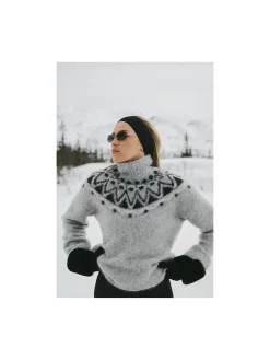 TWIST & TANGO SWEATER CHAMPOLUC FAIR ISLE GREY