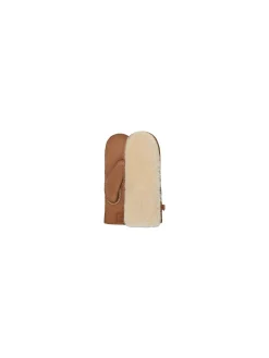 UGG MITTENS EXPOSED SHEEPSKIN CHESTNUT