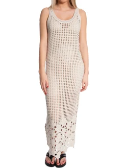 Y.A.S DRESS NOLA SL LONG KNIT BIRCH