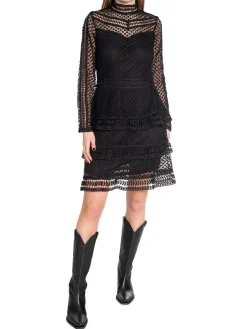 Y.A.S DRESS YASALBERTA LS NEW LACE BLACK