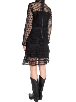 Y.A.S DRESS YASALBERTA LS NEW LACE BLACK