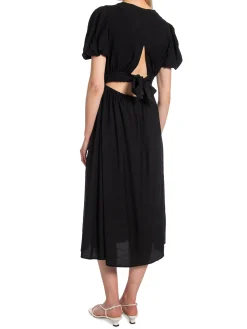 YAS DRESS YASCLEMA MIDI DRESS BLACK