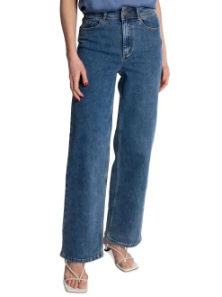 Y.A.S JEANS YASDOLMA HW LIGHT BLUE DENIM DAISY WASH L32