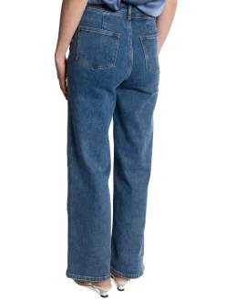 Y.A.S JEANS YASDOLMA HW LIGHT BLUE DENIM DAISY WASH L32