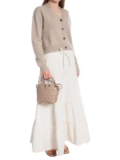 YAS KJOL YASCAPUCINA HW MAXI STAR WHITE